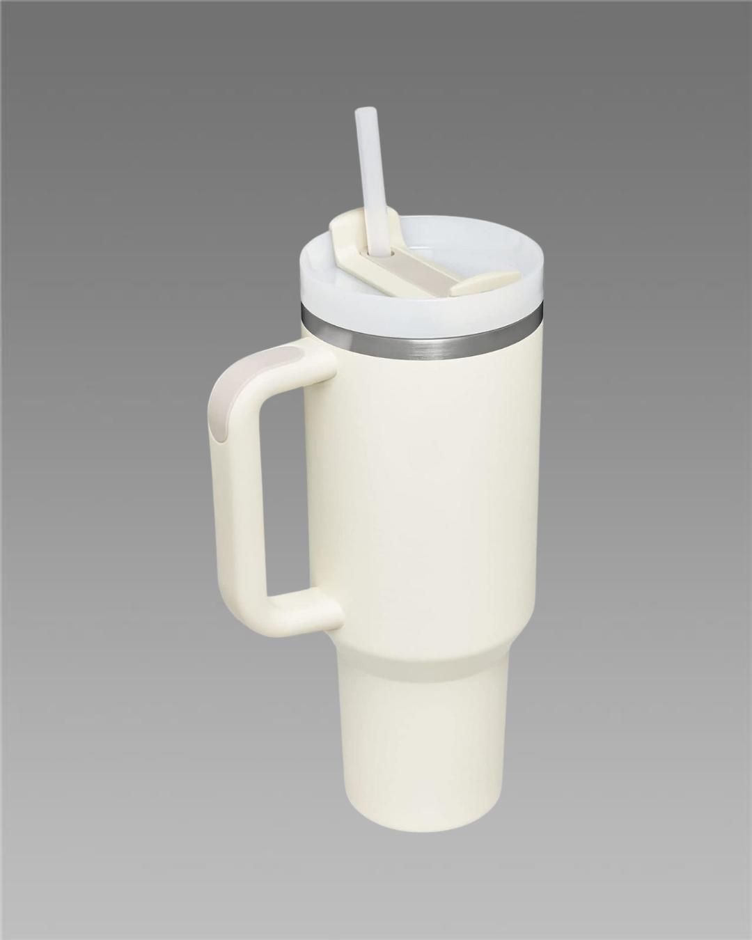 Stainless Steel Insulated Tumbler with Lid & Straw – Premium Travel Cup for Water, Iced Tea & Coffee