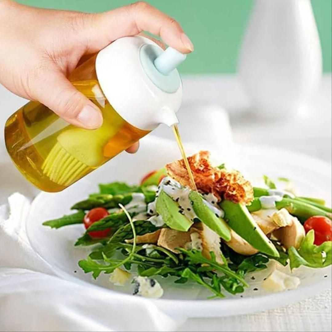 SmartOil™ 2-in-1 Oil Dispenser Bottle with Silicone Brush – 250ml