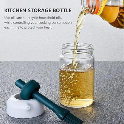 SmartOil™ 2-in-1 Oil Dispenser Bottle with Silicone Brush – 250ml