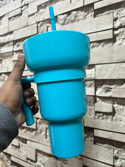 HydraSnack BPA-Free 2-in-1 Cup with Bowl & Straw – 900ml